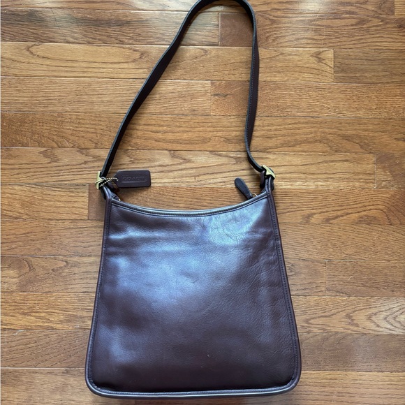 Vintage COACH Brown Leather Shoulder Bag - Picture 7 of 10